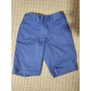 Crewcuts Boys Blue Chino Shorts Adjustable Waist Cotton Twill Size 10